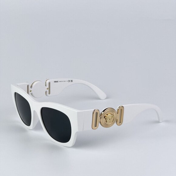 Versace VE4479U 314/87 BRAND NEW Sunglasses White Dark Grey Square Women main image 9